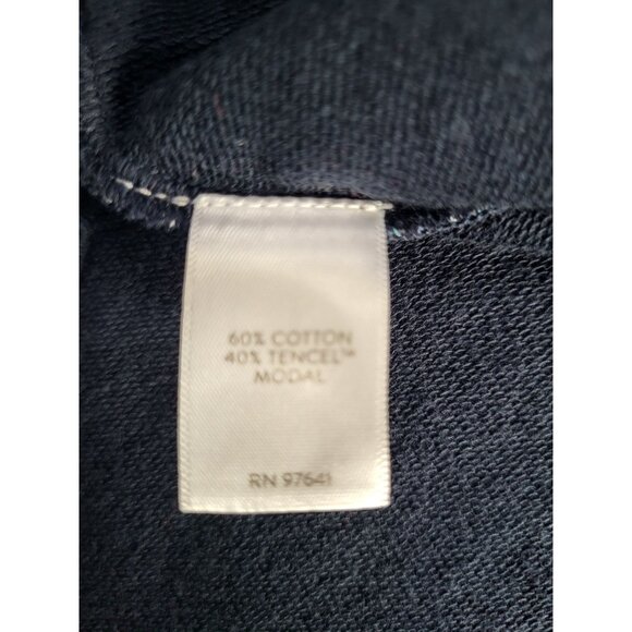 J. Jill Fit Women's LG V Neck Short Sleeve Dress Pockets Floral Blue - Picture 7 of 8